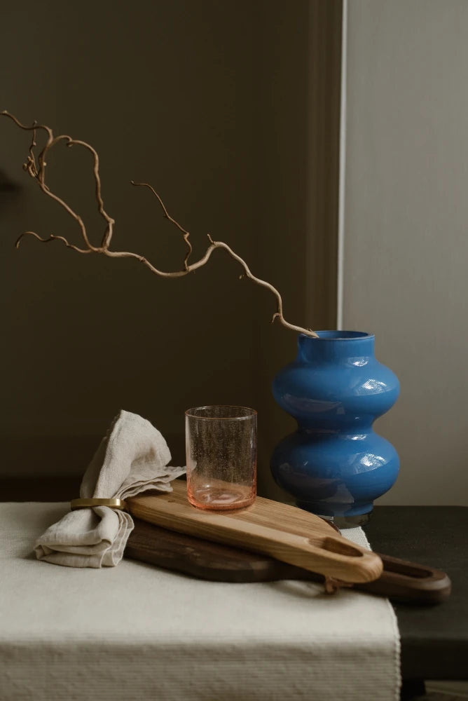 Cornflower Blue Glass Vase by The Conran Shop