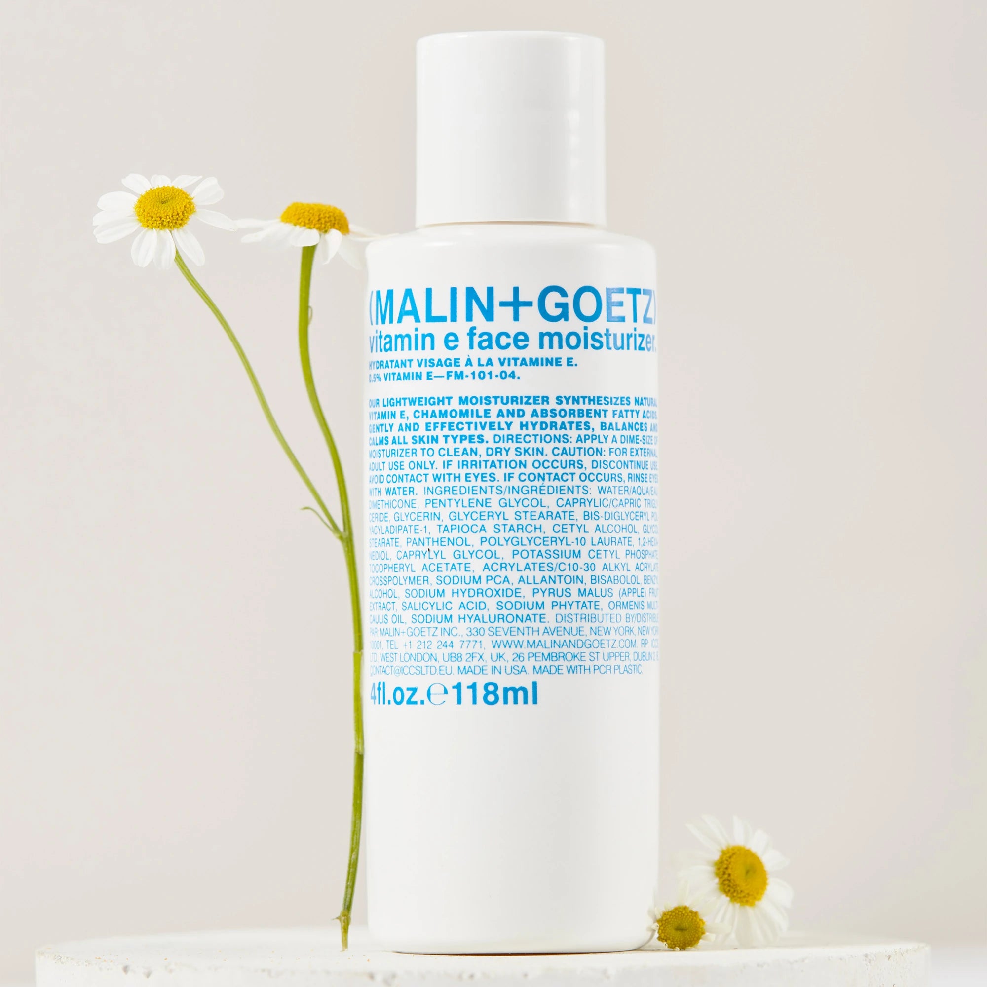 Vitamin E Facial Moisturiser | Lightweight Cream | by Malin+Goetz