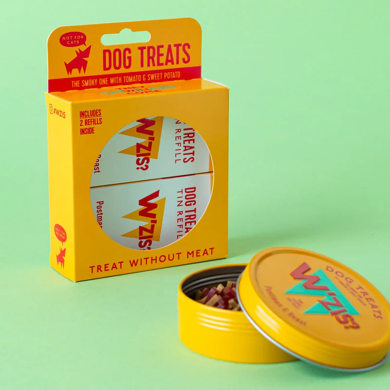 W'zis Plant Based Dog Treat Gift Box Tin & Refill - 3 Flavours