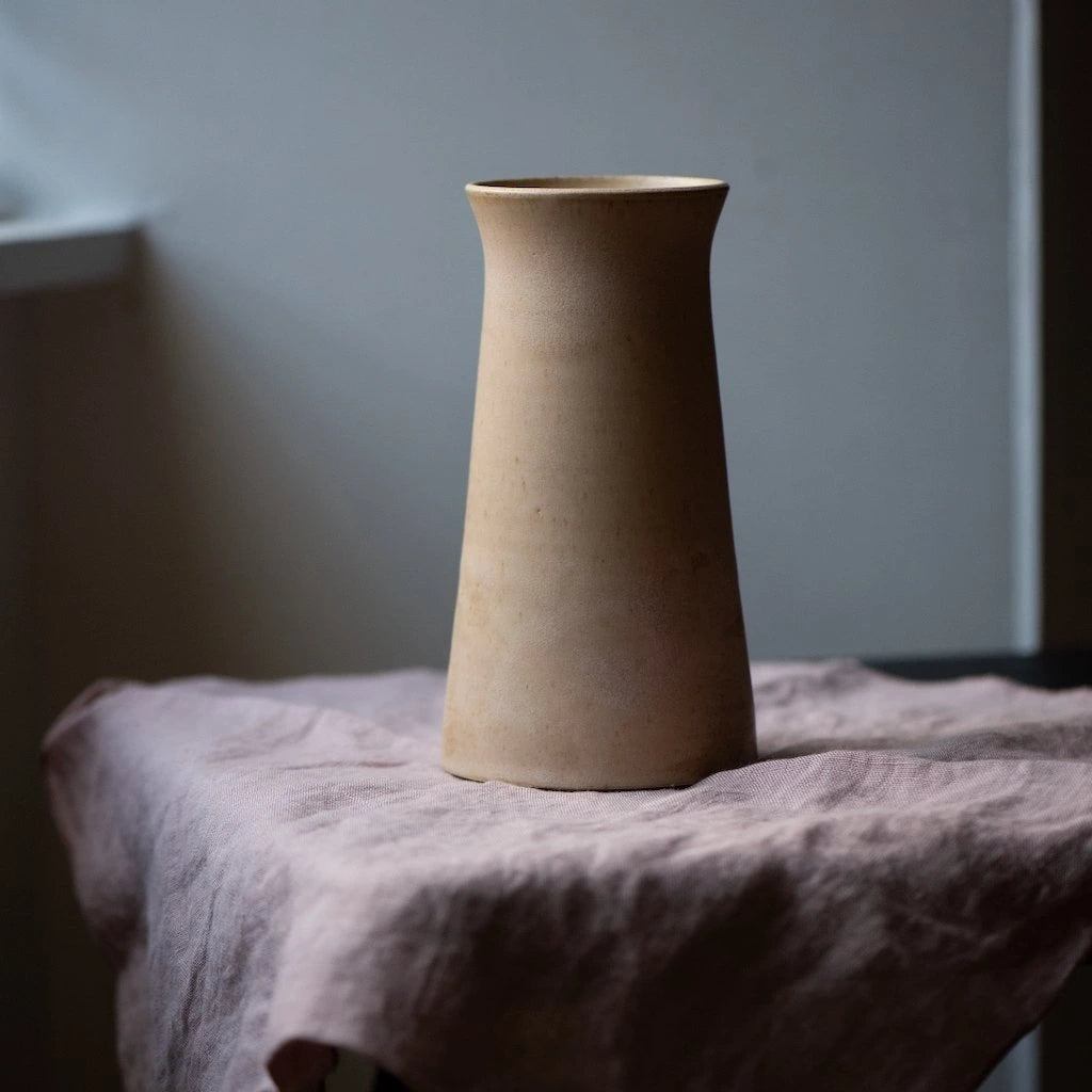 Ceramic Cylinder Vase in Plaster Colourway by Angus Henderson