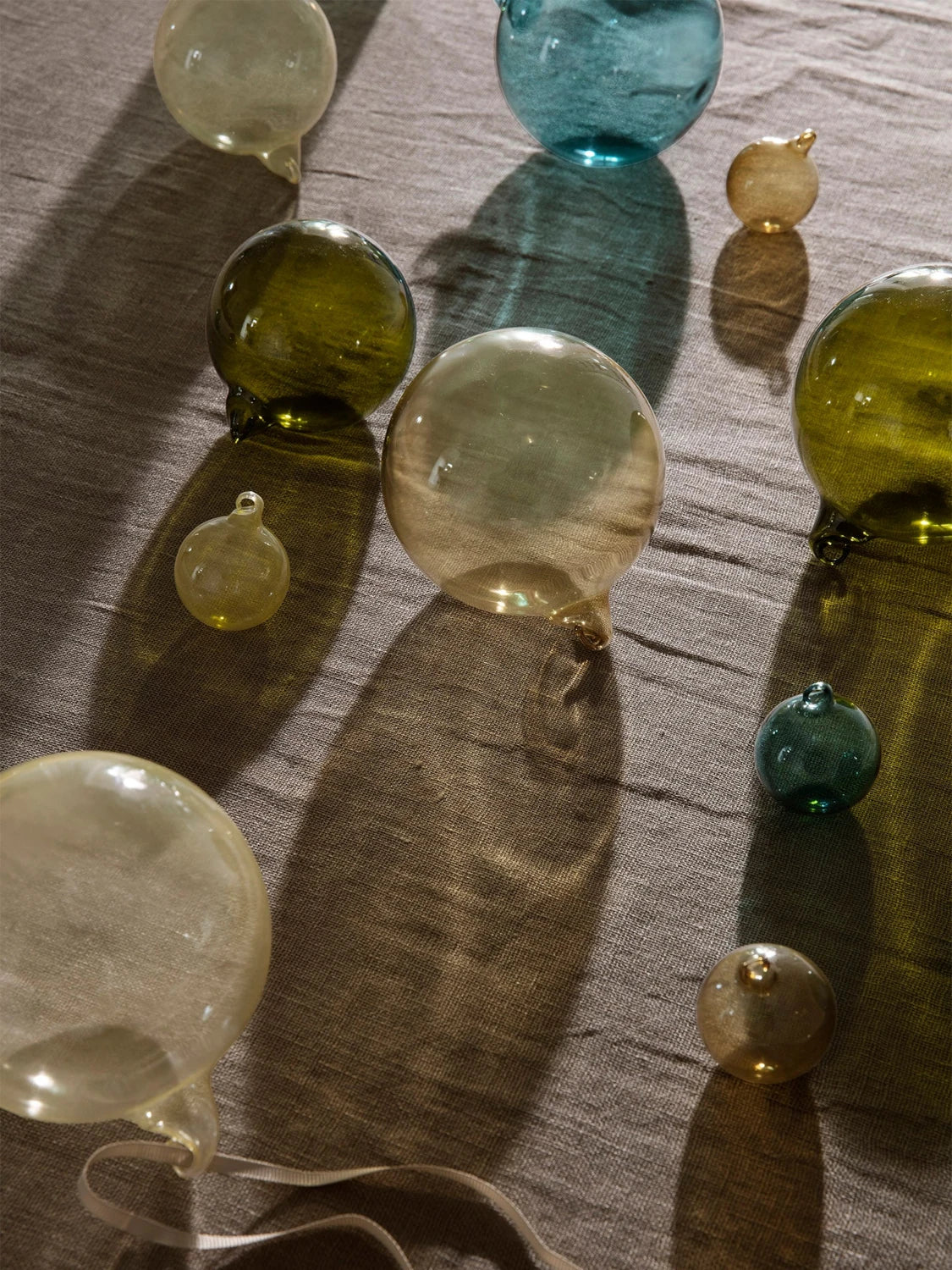 ferm Living Glass Baubles in Mixed Dark Colours | Lifestory