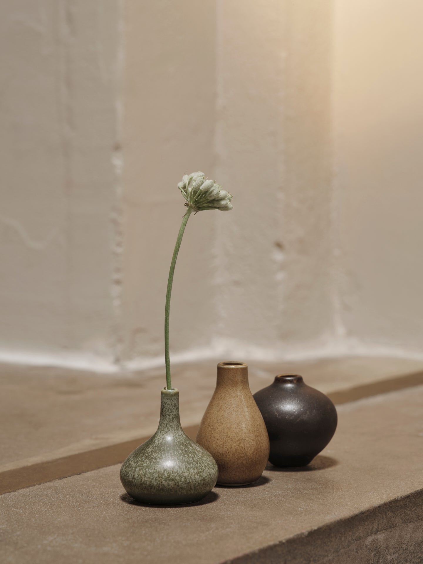 Ferm Living Set of 3 Komo Mini Vases in Calm