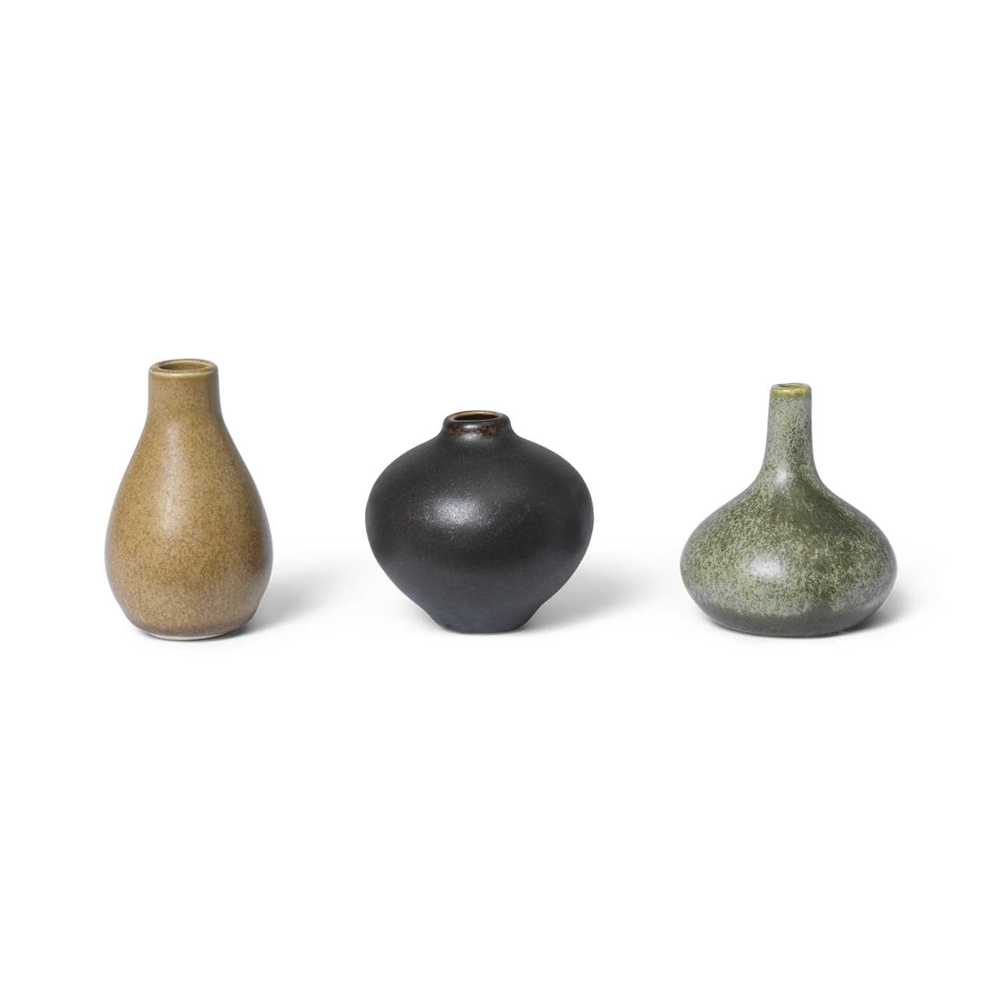 Ferm Living Set of 3 Komo Mini Vases in Calm