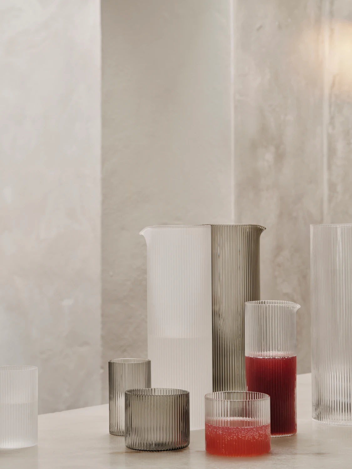 ferm Living Ripple Glassware Collection | Lifestory