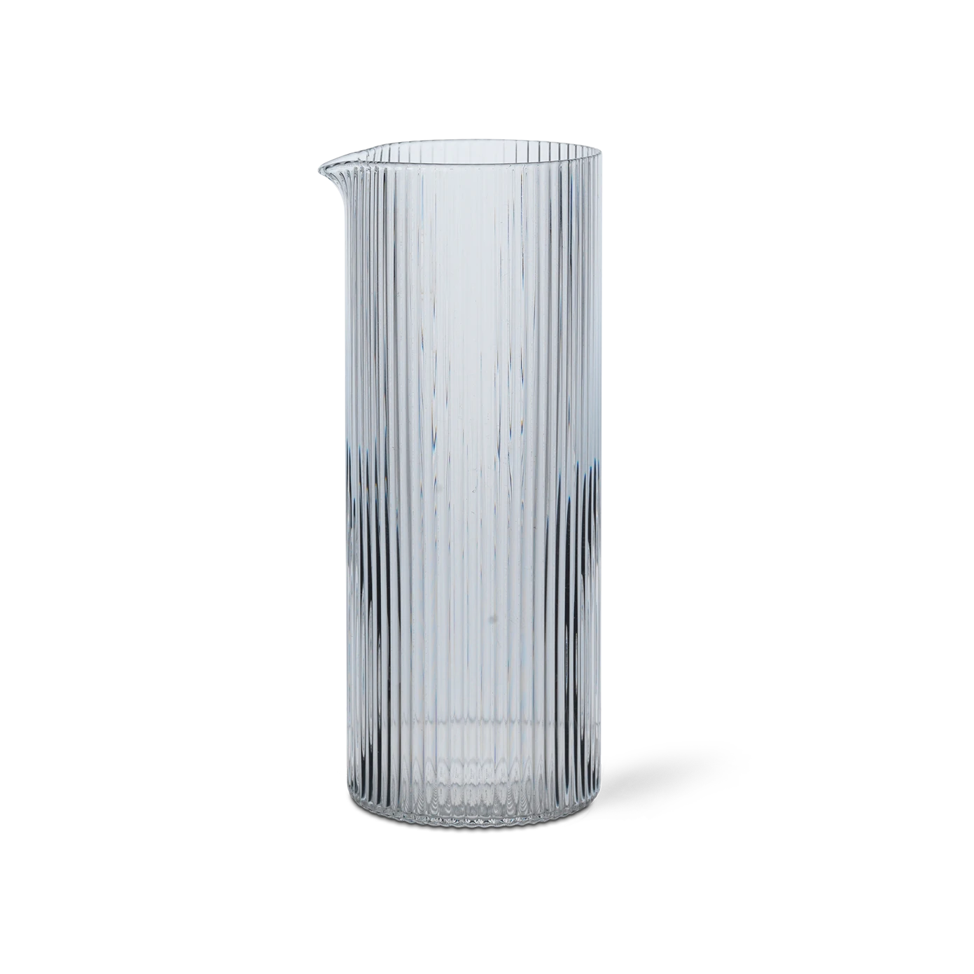 ferm Living Ripple Milk Jug in Clear Glass