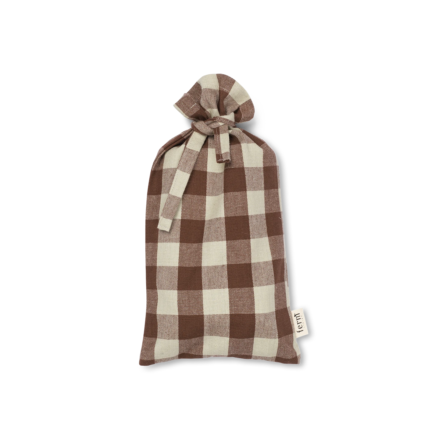 Ferm Living Set of 4 Bothy Check Napkins in Cinnamon & Grey Cotton | Lifestory