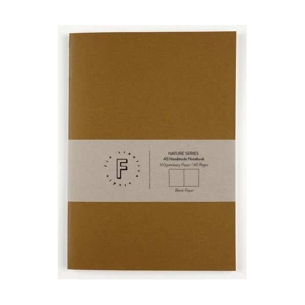 Natural Colours Plain Notebook Series in Brown by Fin Studio | Lifestory