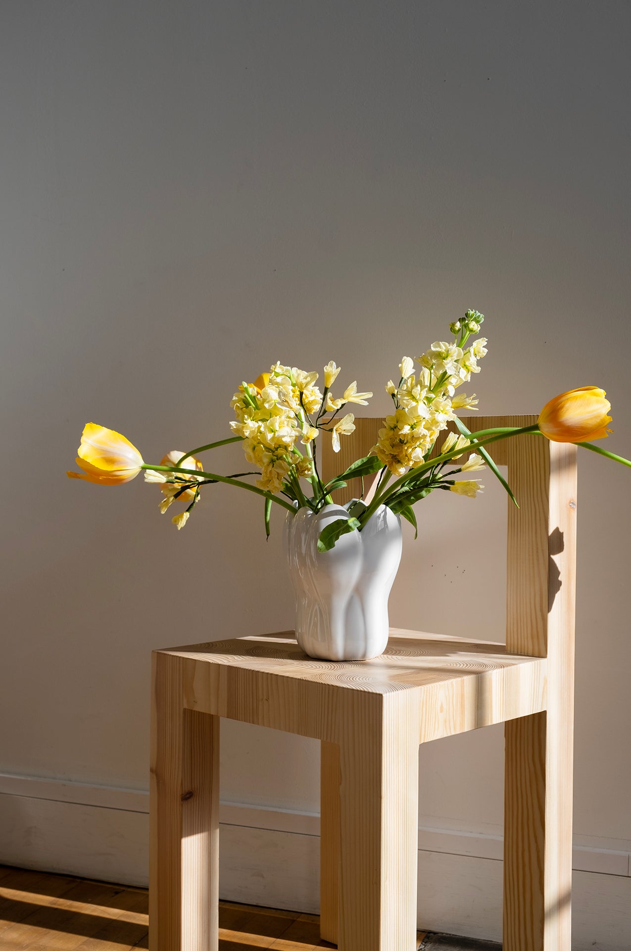 Krokus X-Small Matte White Vase by Fine Little Day