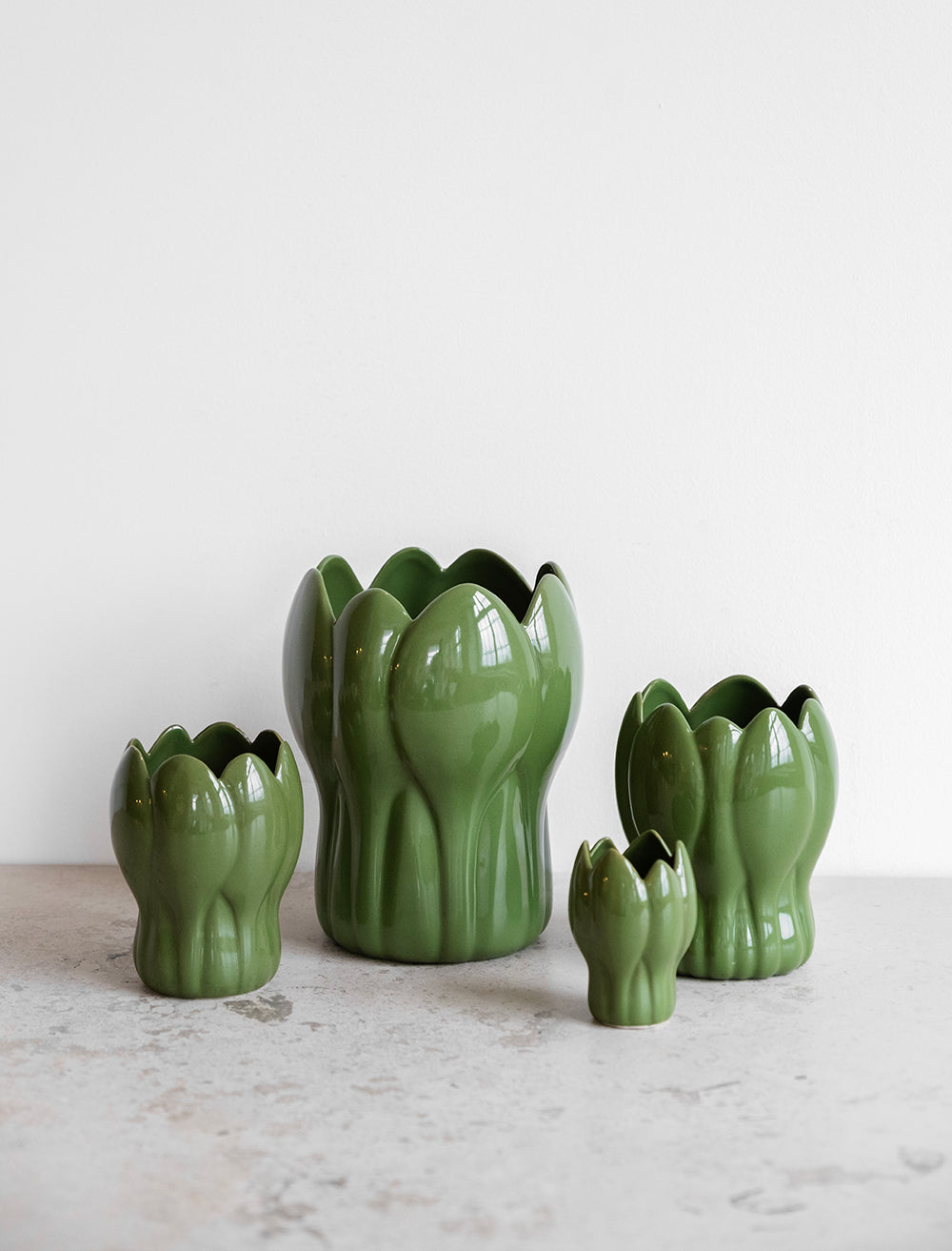 Krokus Green Vase Family by Fine Little Day at Lifestory