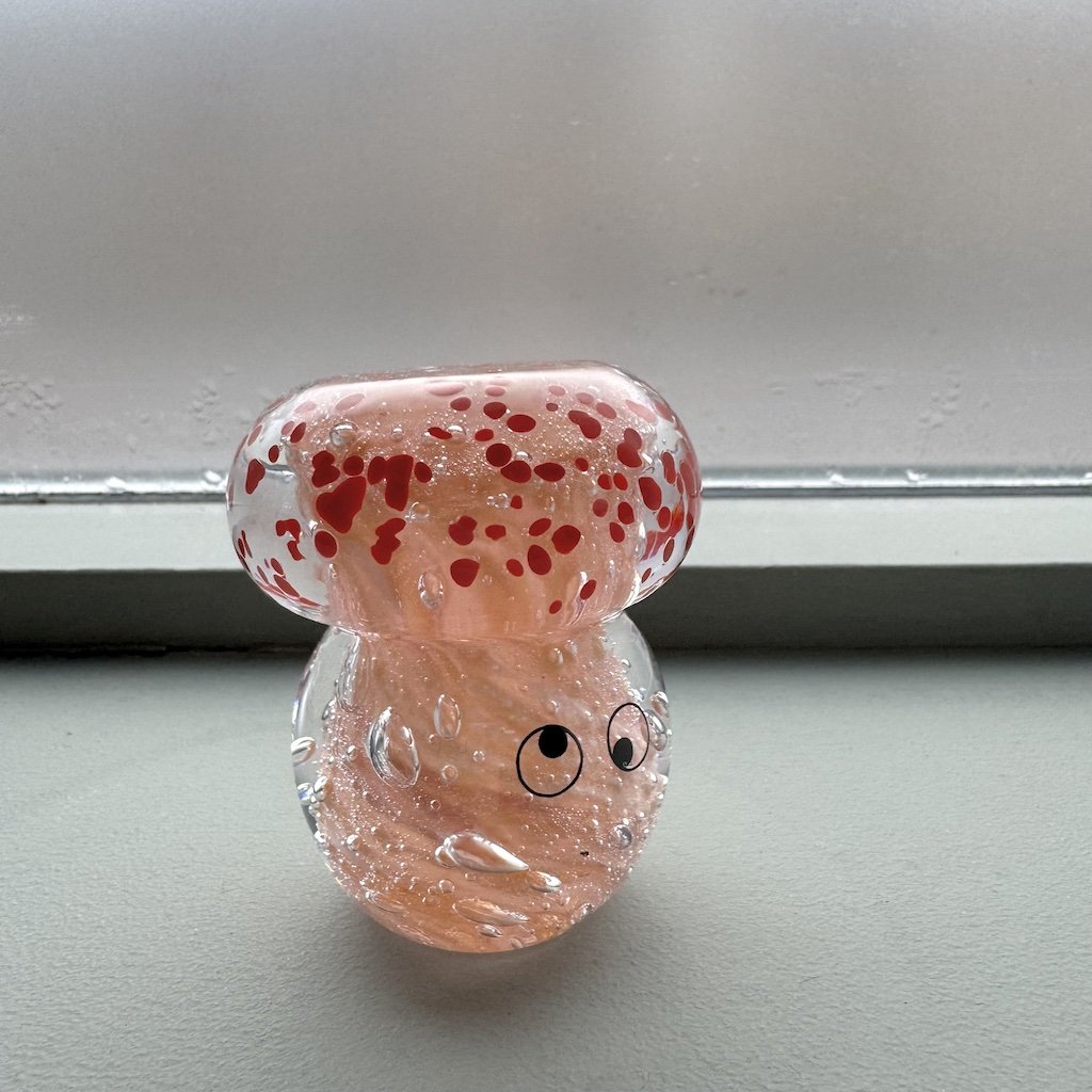 Studio Arhoj Crystal Blob | Pink Schroom | Handblown Glass