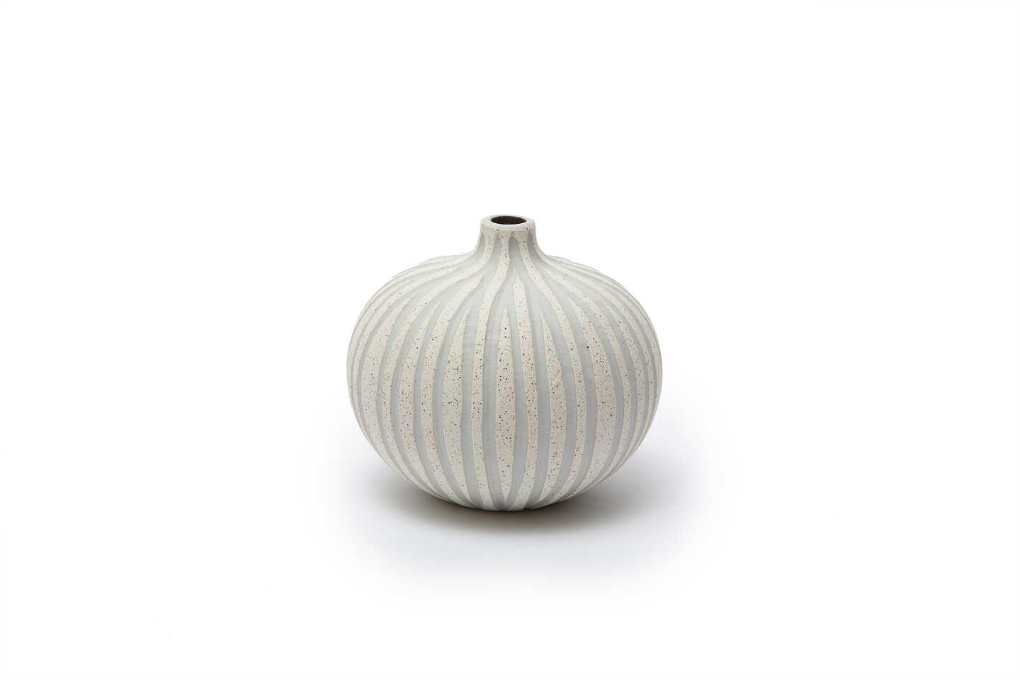 Bari Vase | Small | Sand White Stone Stripe | by Lindform