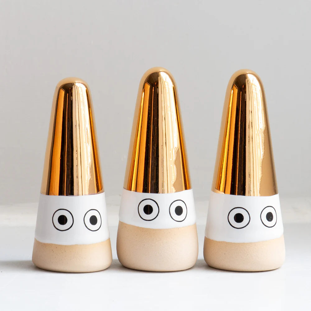 ‘Nisse' Christmas Ghost in 14k Gold Lustre | 2024 Limited Edition by Studio Arhoj