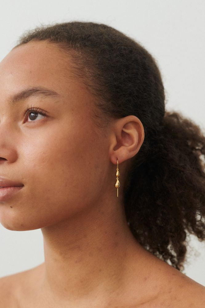 Rain Earchains in Silver and Gold Plated Silver by Pernille Corydon | Lifestory