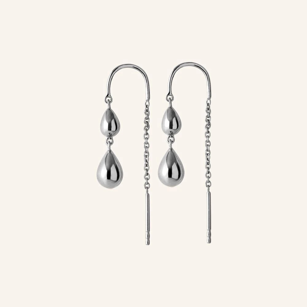 Rain Earchains in Silver by Pernille Corydon | Lifestory