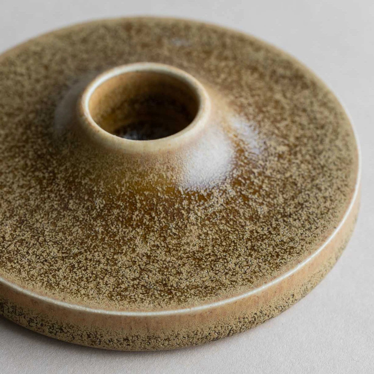 Candle holder in Toffee by Sophia McEvoy Ceramics - Lifestory