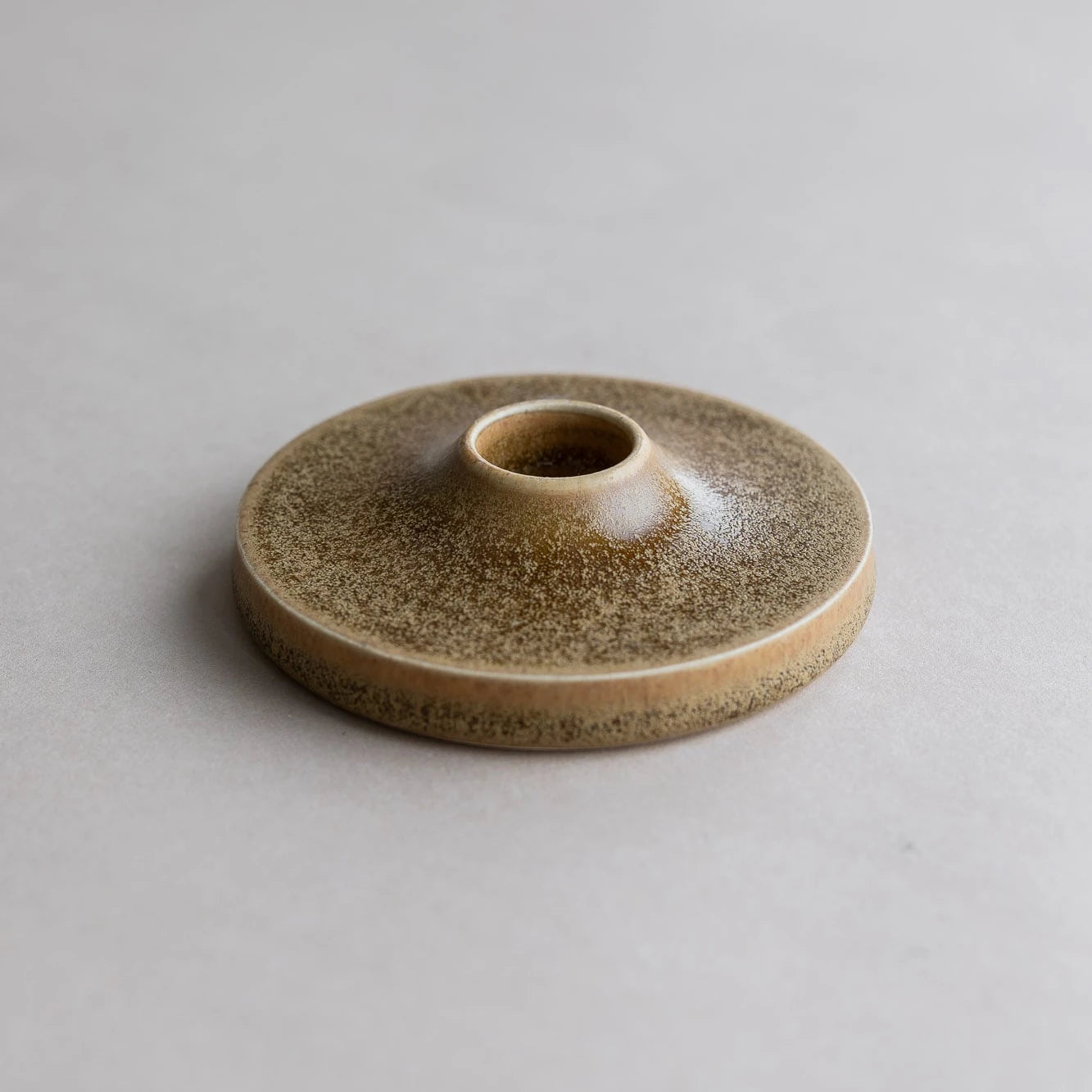 Candle holder in Toffee by Sophia McEvoy Ceramics - Lifestory