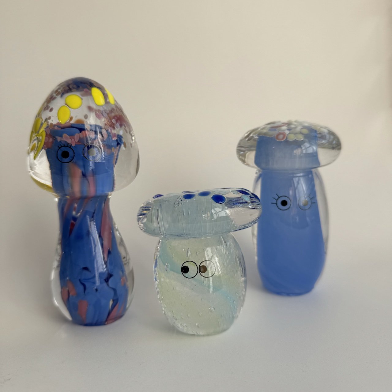 Crystal Blob | Blue Shroom | handblown by Studio Arhoj