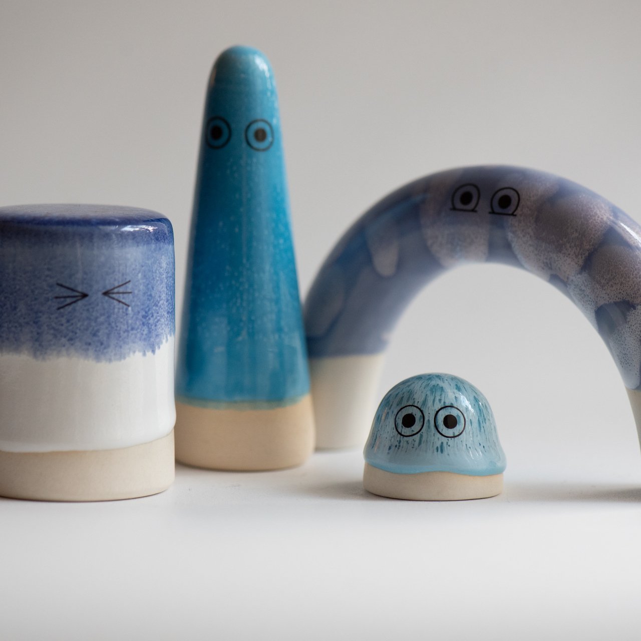 Familia Figurine | Buto | Blue Stripe | by Studio Arhoj