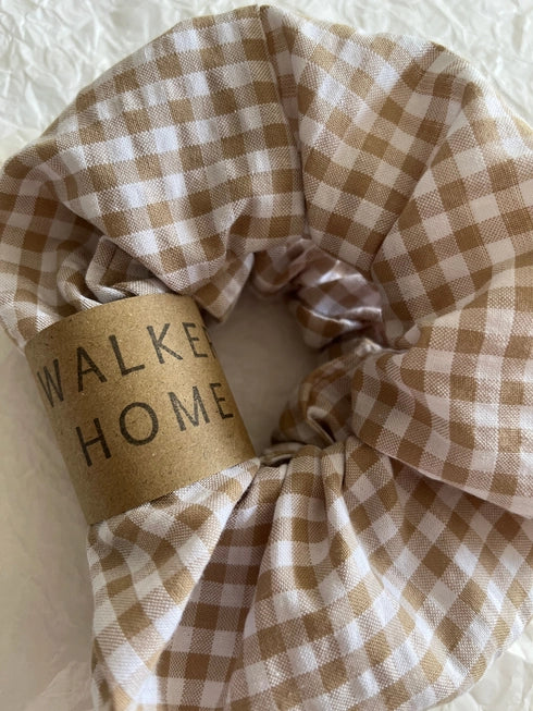 Walker Home Gingham Seersucker Scrunchies - 2 Pack