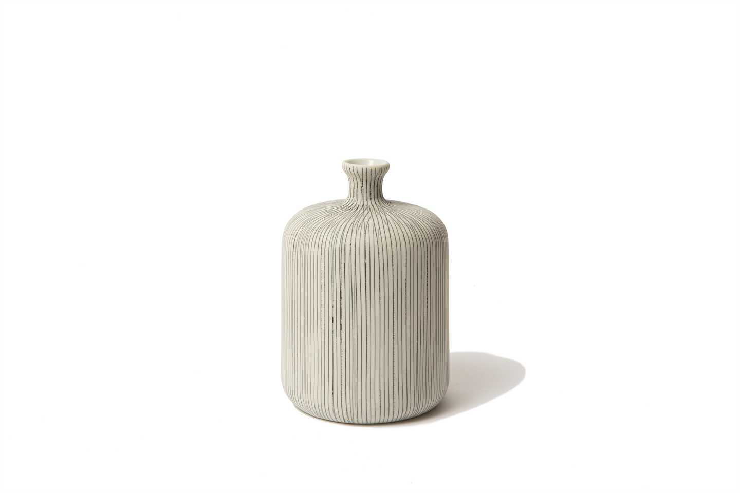 Bottle Vase in Grey Stripe - Medium - with gift box by Lindform - Lifestory - Lindform