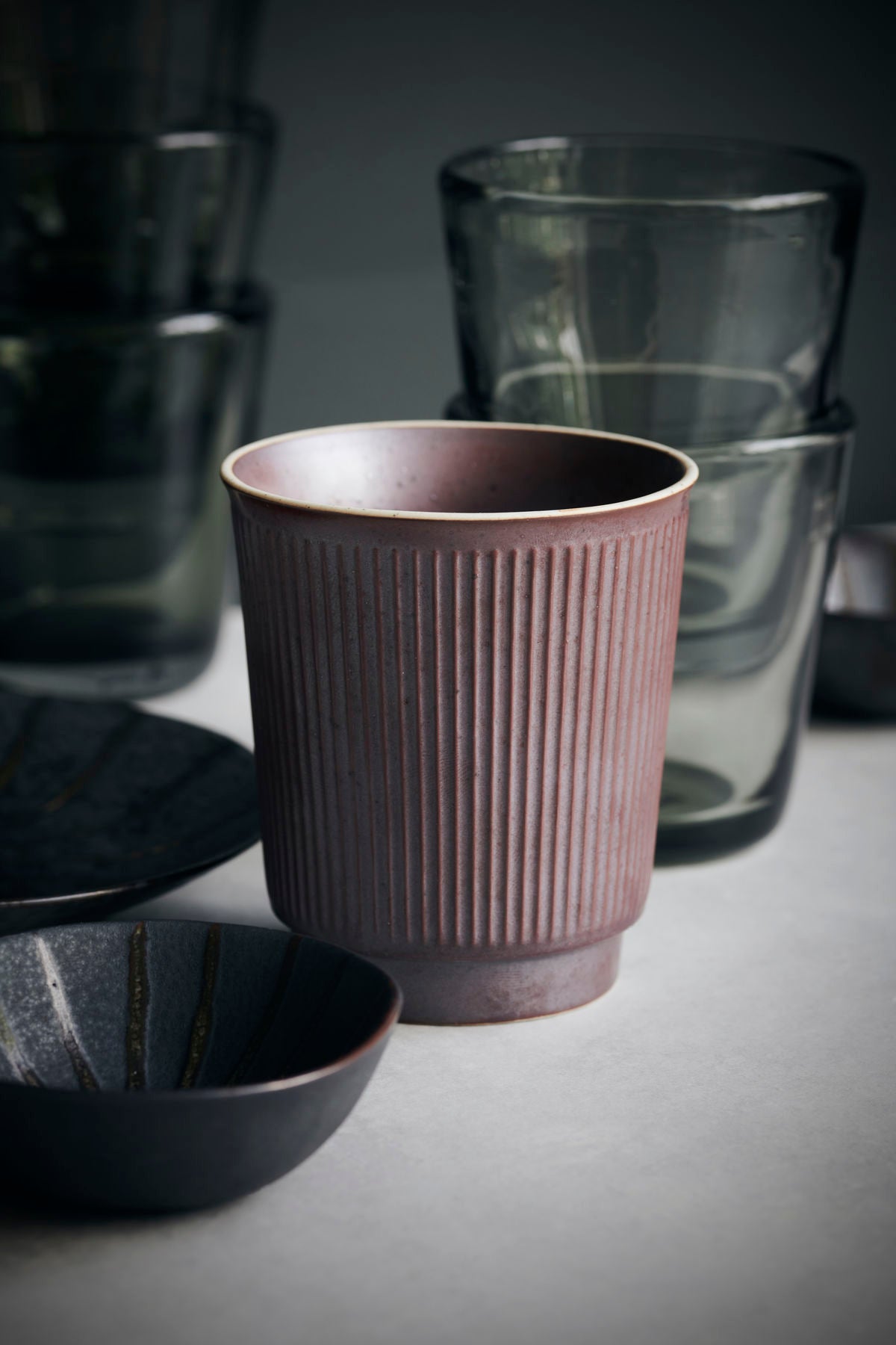 Coffee Mug | Fluted Stoneware | Various Colours - Lifestory - House Doctor