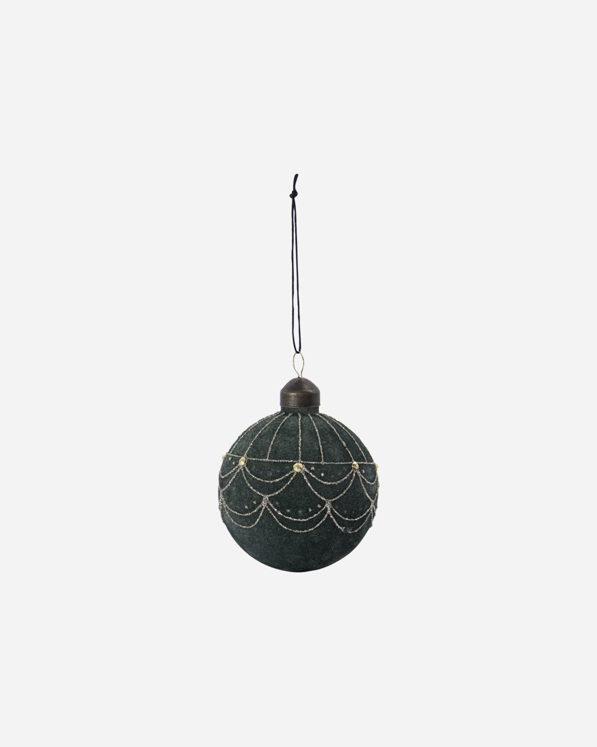 Bauble | Velour | Dusty Green | Large - Lifestory - House Doctor