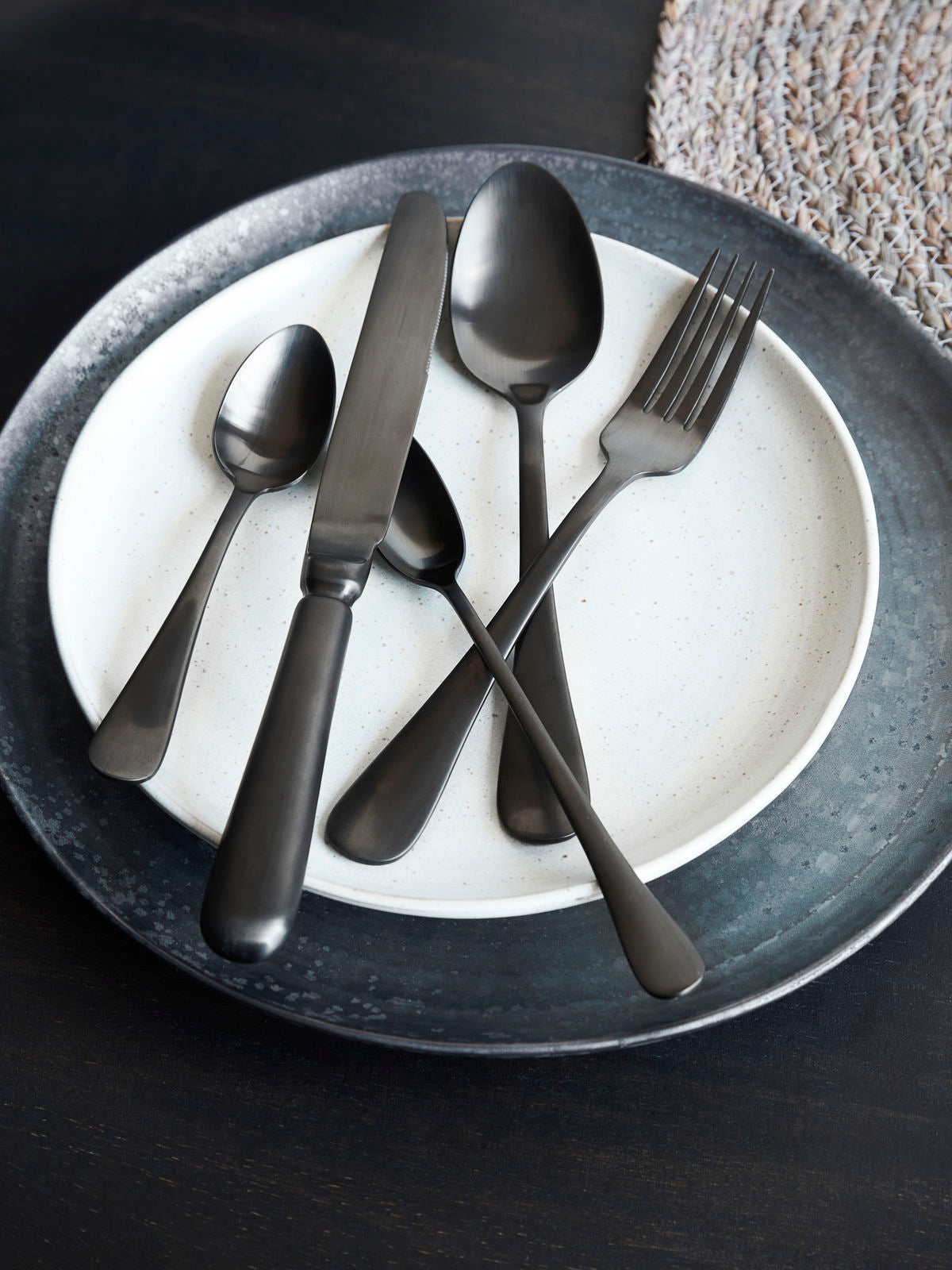 Long Spoon | Gunmetal Black | Lery - Lifestory - House Doctor