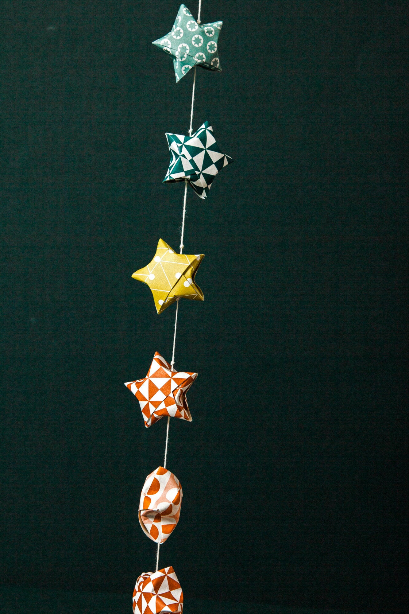 Origami Star Garland - Papercraft Kit | Rainbow | by Ola - Lifestory - ola