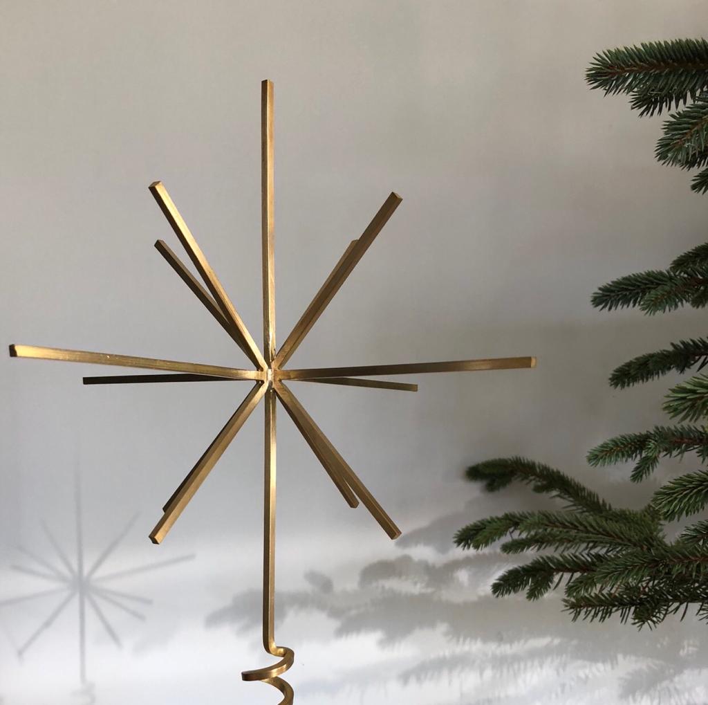 Brass Christmas Tree Top Star | by ferm Living