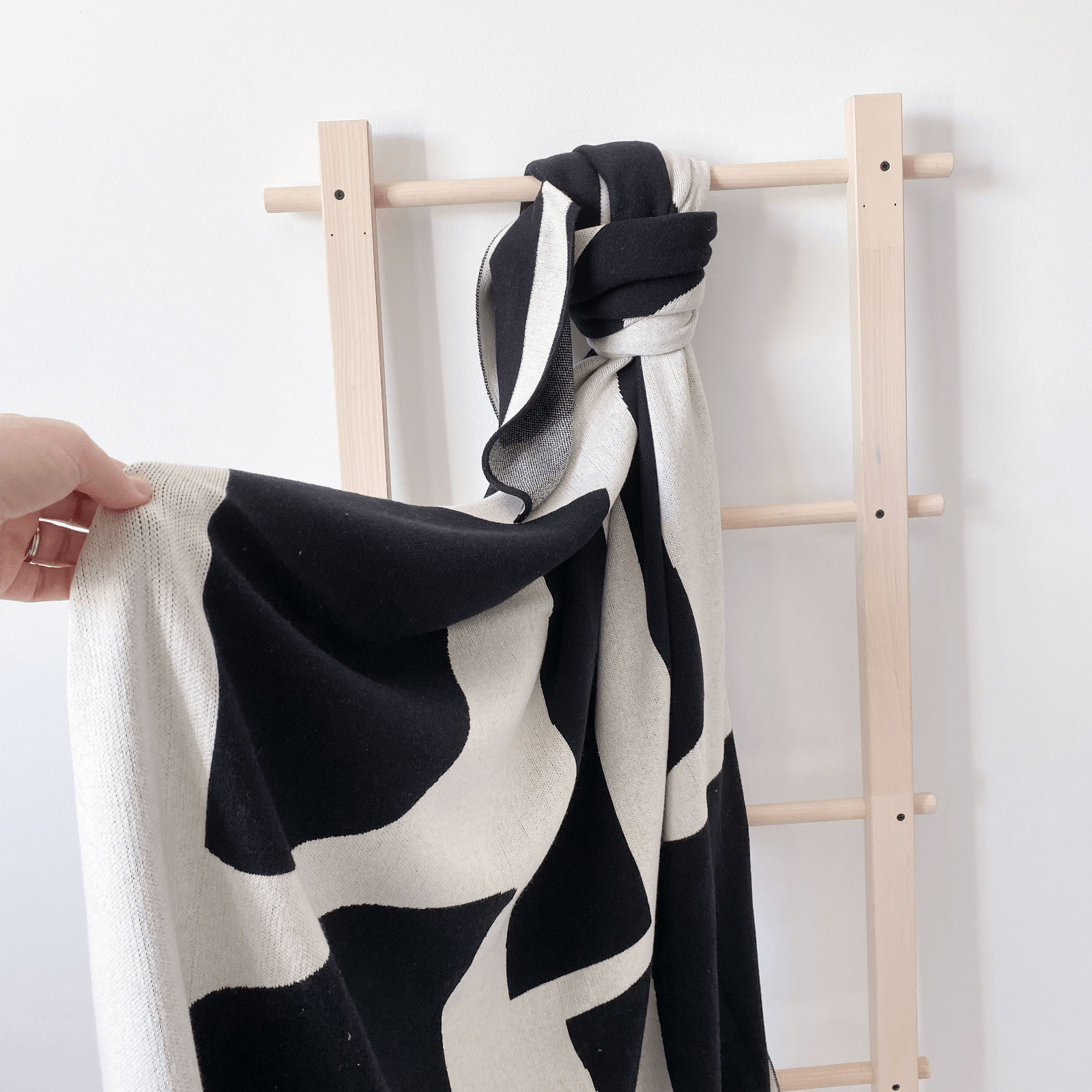 Bruten Throw | Black | Cotton | by Sophie Home - Lifestory - Sophie Home