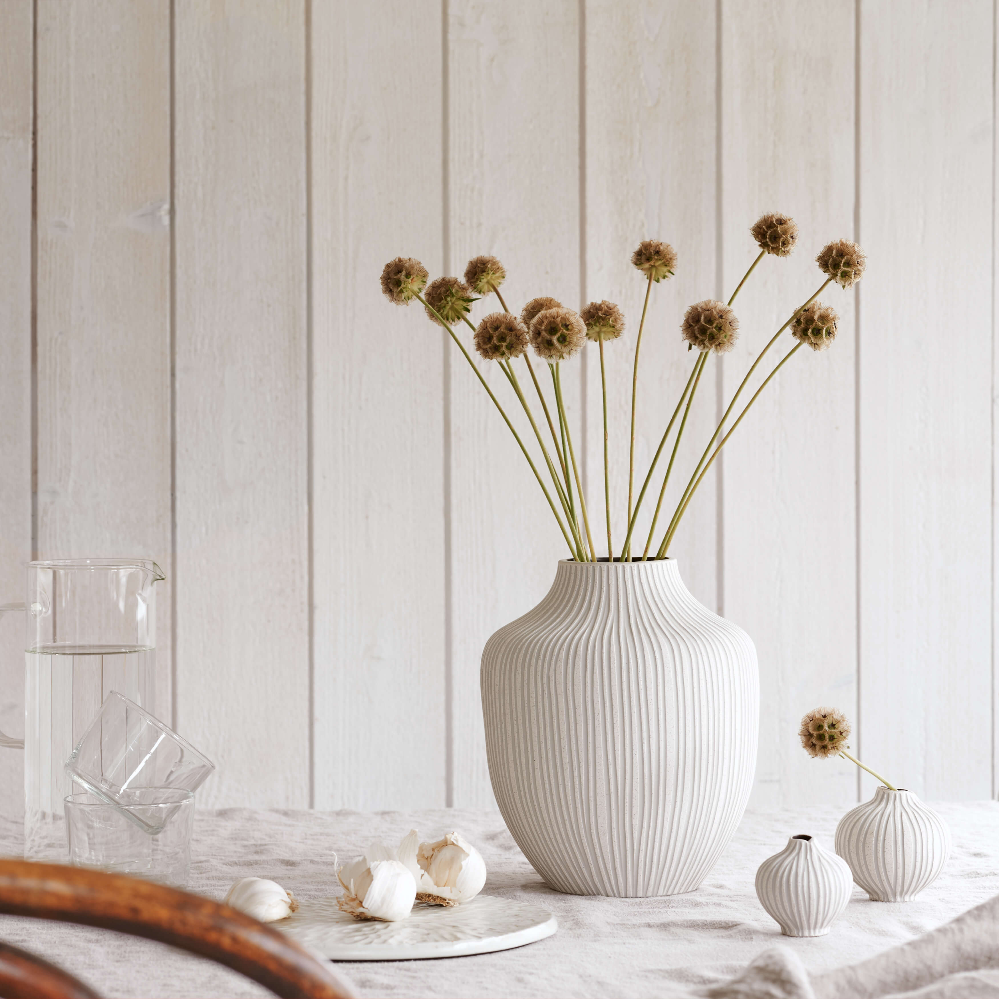 Kyoto Vase | Sand White Stone Stripe | by Lindform - Lifestory - Lindform