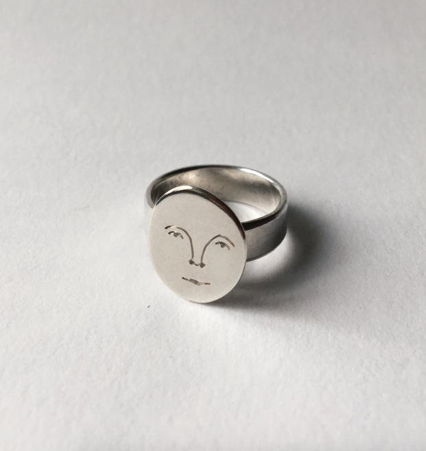 Moon Face Ring | Sterling Silver - Lifestory